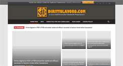Desktop Screenshot of dirittolavoro.com